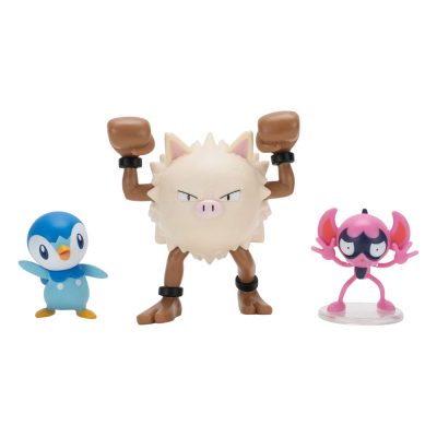 Pokémon First Partner Battle Figura Set Figura 3-Pack Impidimp Piplup & Primape