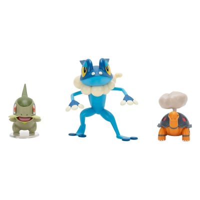 Pokémon First Partner Battle Figura Set Figura 3-Pack Torkoal Axew & Frogadier