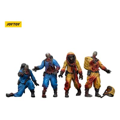 Zombie Dark Source Akciófigura 4-Pack Biochemical Lab Team 8 cm