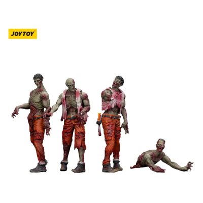 Zombie Dark Source Akciófigura 4-Pack Mechanic Team 8 cm