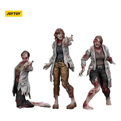 Zombie Dark Source Akciófigura 3-Pack Scientists (Female) 8 cm