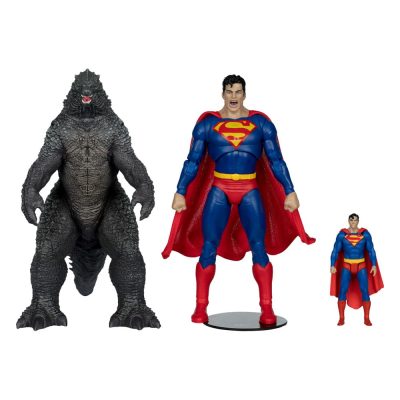 DC Justice League Monsterverse DC Multiverse Akciófigura 2-Pack Superman Vs. Godzilla 30 cm