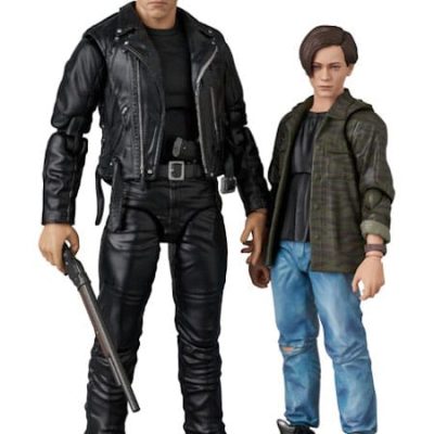 Terminator 2 MAFEX Akciófigura T-800 (T2 Ver.) & John Connor 16 cm