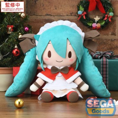 Character Vocal Series 01: Hatsune Miku Fuwa Petit Plüss Figura Hatsune Miku Christmas 2025 M 22 cm