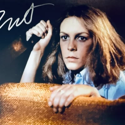 Jamie Lee Curtis aláírt 8X10 fotó Halloween (1978)