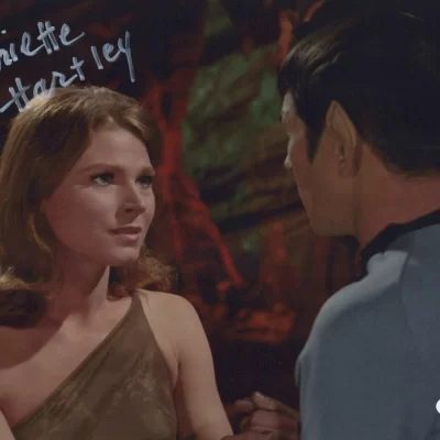 Mariette Hartley aláírt Star Trek 8x10 fotó Zarabeth