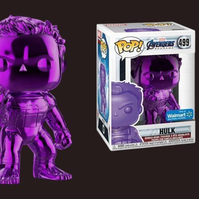 Marvel Avengers Endgame Hulk (Purple Chrome) #499 Walmart Exclusive Funko Pop figura