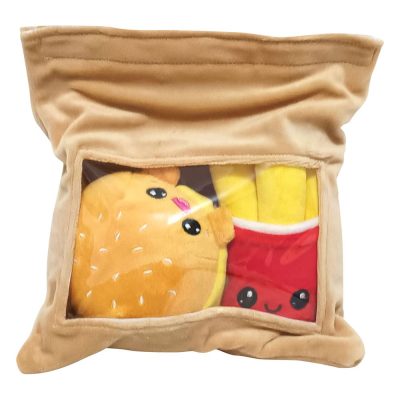 Yummis Together Plüss Figura 2 Pack Burger & Fries in Take Away Táska 21 cm