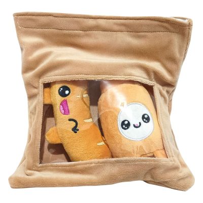 Yummis Together Plüss Figura 2 Pack Sausage & Mustard in Take Away Táska 21 cm