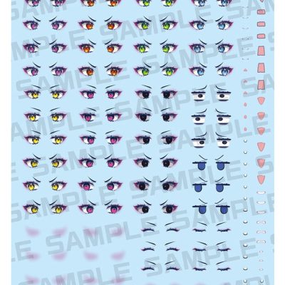 Megami Device M.S.G. Plastic Model Kit 1/1 Desire Maiden Raider Eye Decal Set