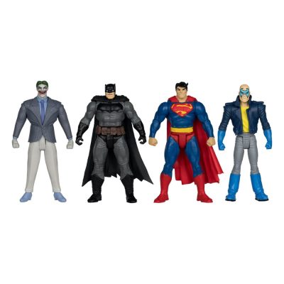 DC Direct Page Punchers Akciófigura 4-Pack Batman & Son of Batman & Superman & Joker 7 cm
