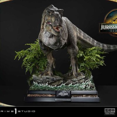 Jurassic World Rebirth Legacy Museum Collection Szobor 1/6 Tyrannosaurus Rex Bonus Version 94 cm