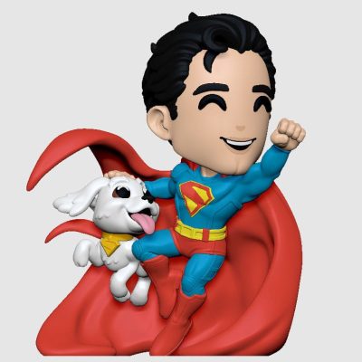 Superman 2025 Vinyl Figura Superman & Krypto 13 cm