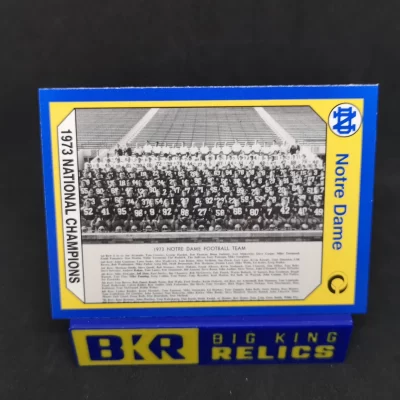 1990 Notre Dame 200 #182 1973 Football Team Vintage NFL kártya
