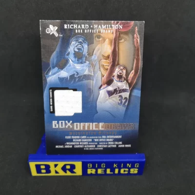 2001-02 E-X Box Office Draws Memorabilia #6 Richard Hamilton Shorts kosaras kártya