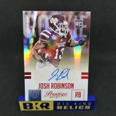 2015 Prestige Rookie Autographs Red #252 Josh Robinson RC NFL kártya
