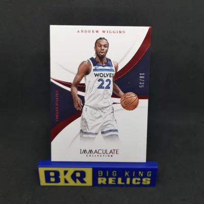 2017-18 Immaculate Collection Red #87 Andrew Wiggins /35 kosaras kártya