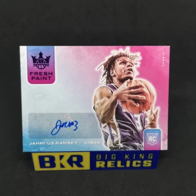 2020-21 Court Kings Fresh Paint Autographs Violet #29 Jahmi'us Ramsey /49 RC kosaras kártya