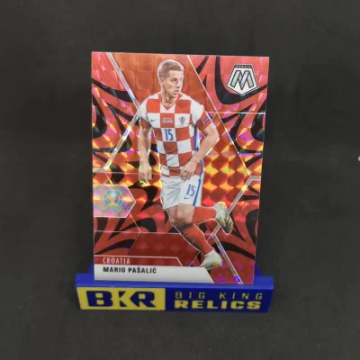 2020-21 Panini Mosaic UEFA Euro Mosaic Reactive Red #19 Mario Pasalic focis kártya