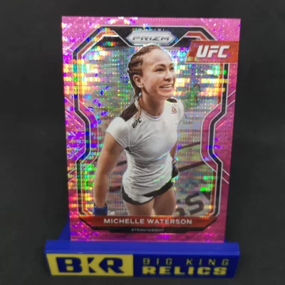 2021 Panini Prizm UFC Prizms Pink Pulsar #9 Michelle Waterson /42 UFC kártya