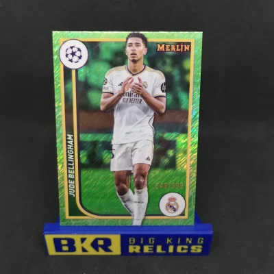 2023-24 Merlin UEFA Club Competitions Neon Green Shimmer Refractors #105 Jude Bellingham /399 focis kártya