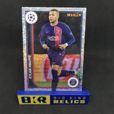 2023-24 Merlin UEFA Club Competitions Speckle Refractors #92 Kylian Mbappe /150 focis kártya