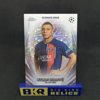 2023-24 Topps UEFA Club Competitions Ultimate Stage Chrome #USC39 Kylian Mbappe focis kártya