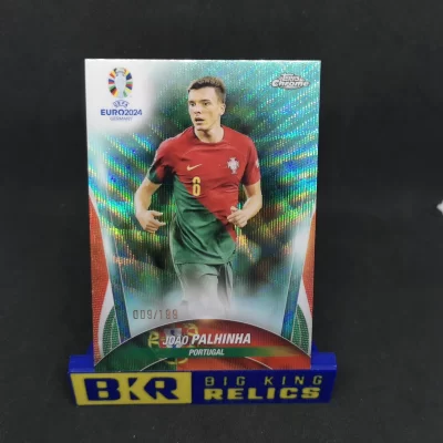2024 Topps Chrome UEFA Euro Aqua Wave Refractors #5 Joao Palhinha /199 focis kártya