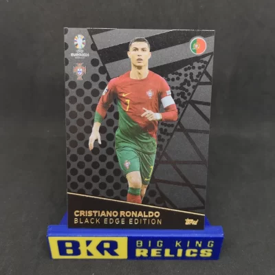 2024 Topps Match Attax UEFA Euro Black Edge Edition Cristiano Ronaldo #BE7 focis kártya