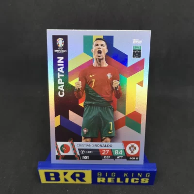 Euro 2024 Topps Match Attax Cristiano Ronaldo Captain Foil #POR17 focis kártya