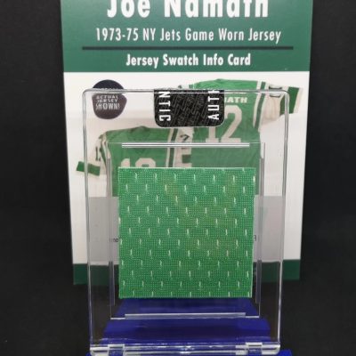 SportsCards Jersey Swatch 1973-75 New York Jets Game Worn Jersey Joe Namath NFL mezdarab