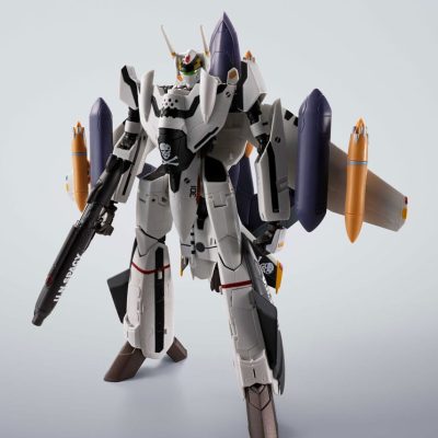 Macross 7 Hi-Metal R Akciófigura VF-0S Phoenix (Roy Focker Use) & QF-2200D-B Ghost Set 14 cm