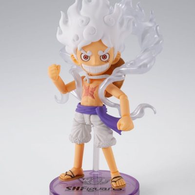 One Piece World Collactable Figura x S.H. Figuarts Akciófigura Monkey D. Luffy Gear 5 8 cm