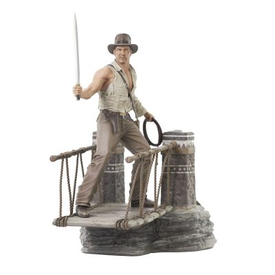 Indiana Jones and the Temple of Doom Deluxe Gallery PVC Szobor Rope Bridge 28 cm