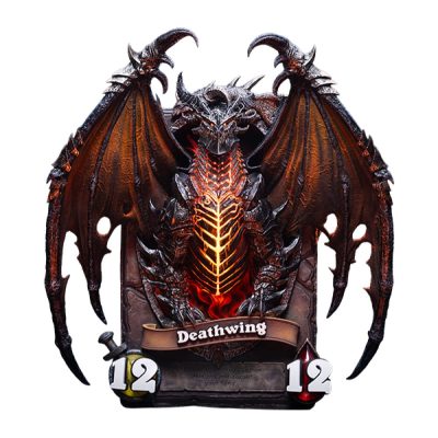 Hearthstone 3D Art Frame Szobor Deathwing 34 cm