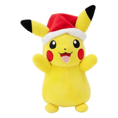 Pokémon Plüss Figura Winter Pikachu with Christmas Hat 20 cm