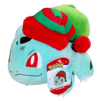 Pokémon Plüss Figura Winter Bulbasaur with Christmas Hat 20 cm