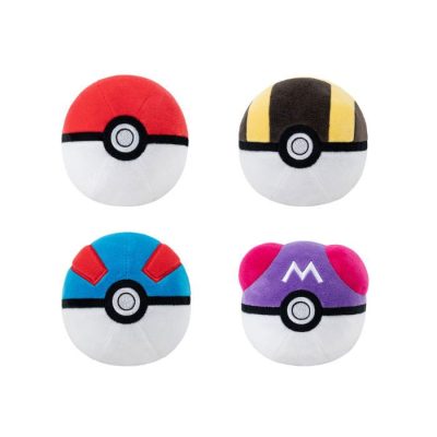 Pokémon Plüss Figura Pokeball different versions 10 cm