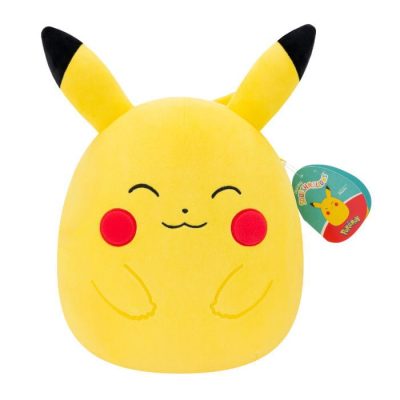 Pokémon Squishmallows Plüss Figura Happy Pikachu 25 cm