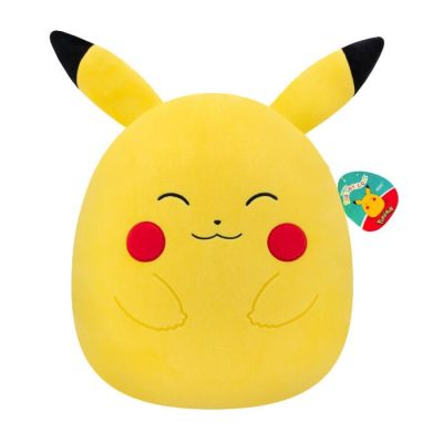 Pokémon Squishmallows Plüss Figura Happy Pikachu 35 cm
