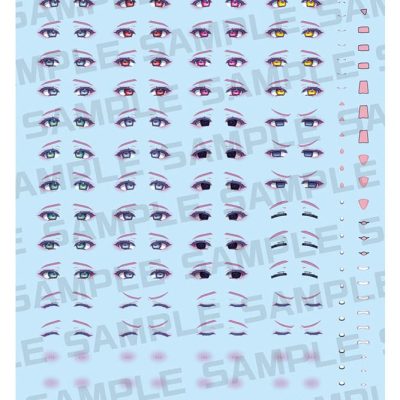 Megami Device M.S.G. Plastic Model Kit 1/1 Desire Maiden Medic Eye Decal Set