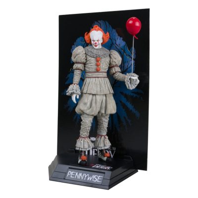 It: Welcome to Derry Movie Maniacs PVC Szobor Pennywise (Gold Label) 16 cm