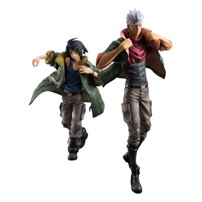 Mobile Suit Gundam Iron-Blood Orphans G.E.M. Series PVC Szobor Mikazuki Augus & Orga Itsuka 26 cm