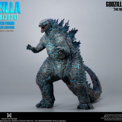 Godzilla vs. Kong: The New Empire Soft Vinyl Szobor Godzilla (2024) Evolved Blue Edition 28 cm