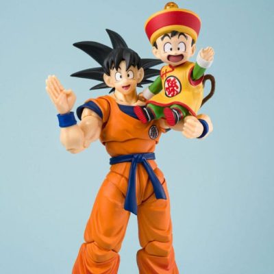 Dragon Ball S.H.Figuarts Akciófigura Son Goku & Son Gohan Kid & Kintoun 14 cm & 6 cm