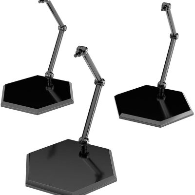 The Simple Stand Mini Nendoroid More for Mini Figura & Models Black Hex Type 3-Pack
