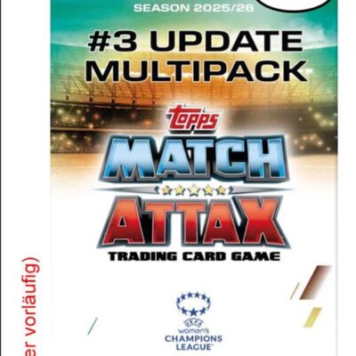 UEFA Women's Champions League Match Attax Trading Cards 2025/26 Mega Multipack Update Queens of Europe *German Version*